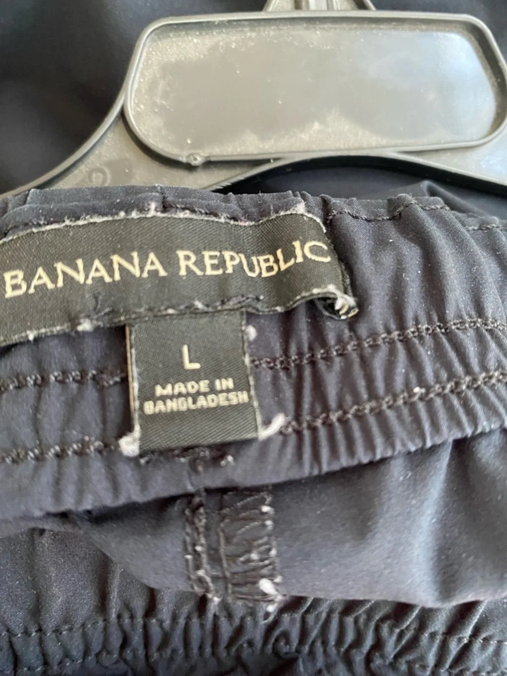 Banana Republic Men's Black Elastic Cuff Joggers